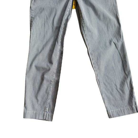 Coastal Stripe Chino Pants SZ 6P Talbots Cotton Tapered Nautical Beach - Picture 6 of 8